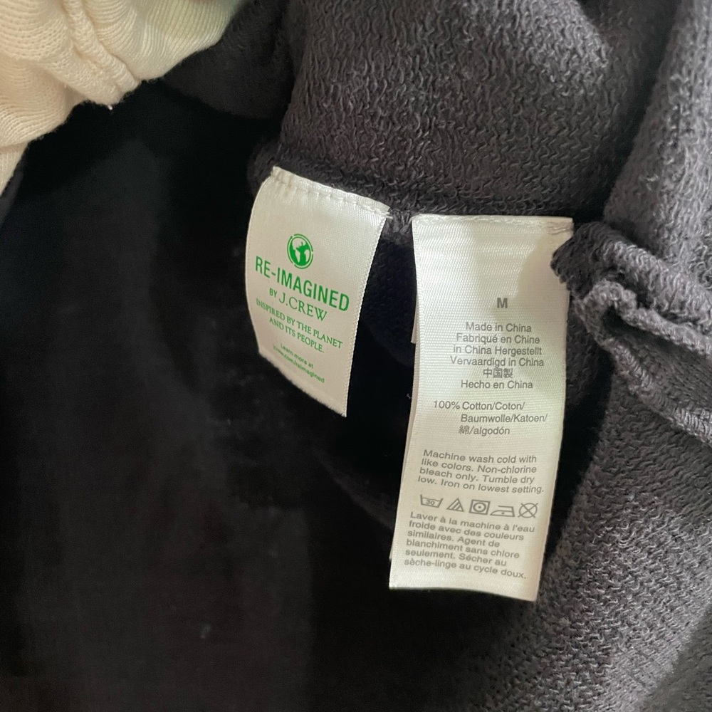 J. Crew Turtleneck Vintage Fleece Terry Cotton Size M - Picture 4 of 4